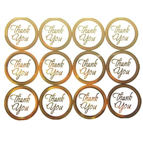 Printable Thank You Stickers